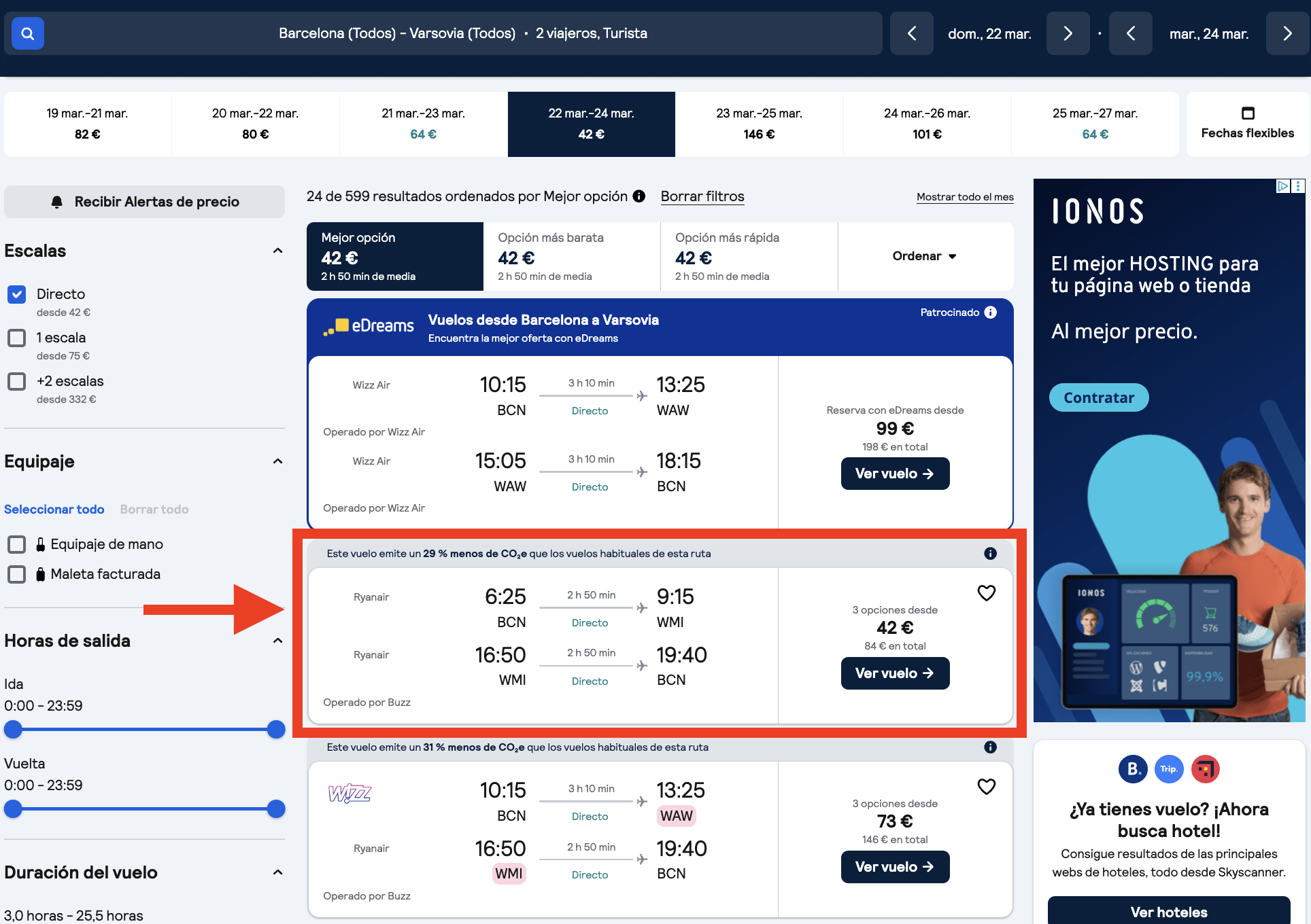 Vuelos a Varsovia + 2 noches en un hotel 4* por 97€